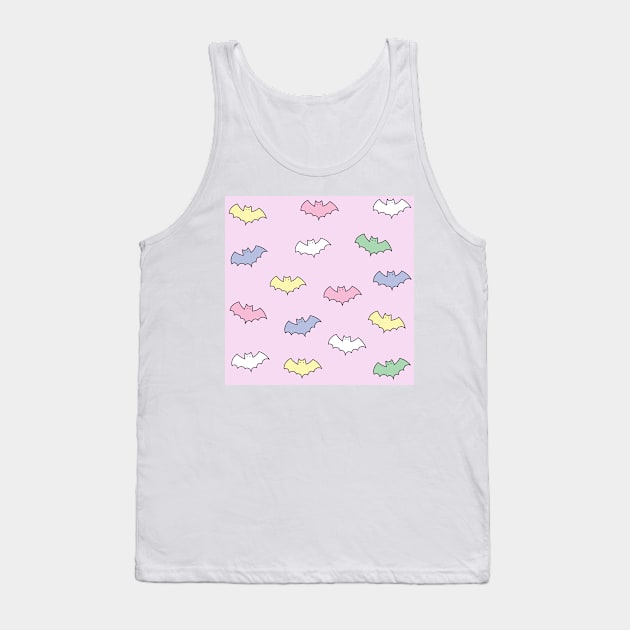 Colorful Bat pattern Tank Top by SuperrSunday